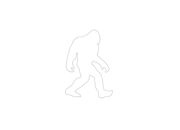 Bigfoot Triple Stitch Outline