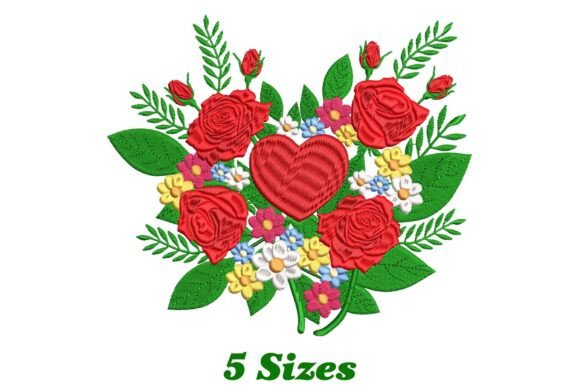 Blossoming Roses Embroidery Design