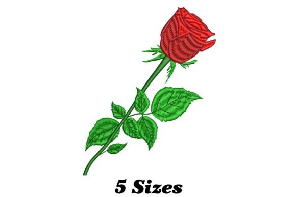 Charming Rose Embroidery Design