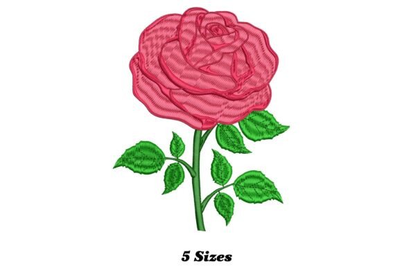 Enchanting Rose Embroidery Design