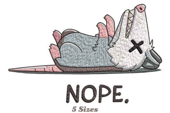 Funny Nope Opossum