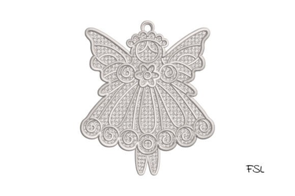 Lace Angel Embroidery Design