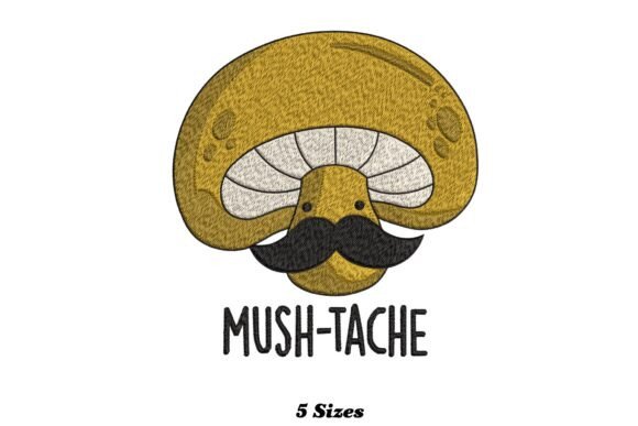 Mush-tache Funny Moustache Mushroom