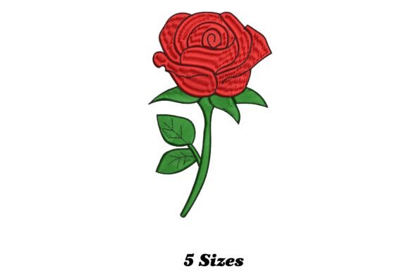 Radiant Rose Embroidery Design