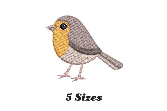 Robin Bird Embroidery Design