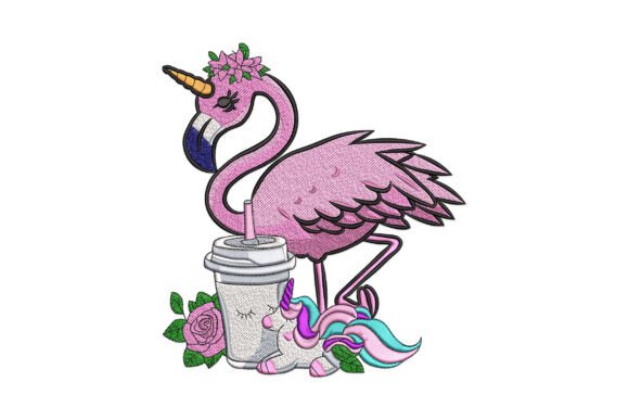 Unicorn Flamingo Fantasy